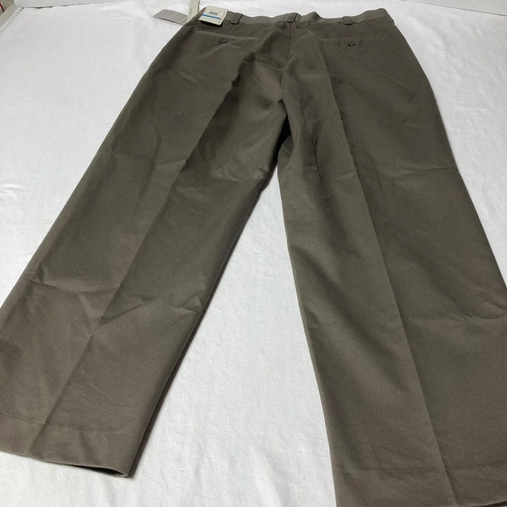 Perry Ellis Portfolio Dress Pants Dress Khaki‎ Men's Size 36x30 Pleated